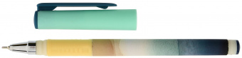Ручка масляная LOREX AQUARELLE REFLEXION, серия Double Soft, круглый прорезиненный корпус, резиновый грип, синяя
