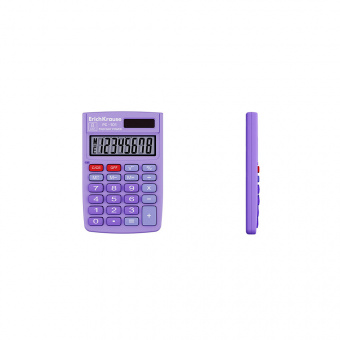 Калькулятор  8-р. карман., ErichKrause PC-101 Pastel, фиолетовый