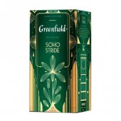 Чай зеленый Гринфилд Сохо Страйд оолонг с ароматом лимонного цветка и раст. компонентами 1,5г*25