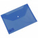 Папка-конверт DELI 120мкм А4 прозрачная синий