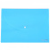 Папка-конверт на кнопке А4 180мкм голубая полупрозрачная DELI 