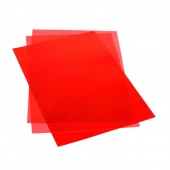 Лицевая обложка для переплета OfficeSpace «PVC» А4, комплект 100 шт., пластик, 150 мкм, тонированная красная
