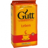 Кофе молотый GUTT «Leben», натуральный, 250 г, вакуумная упаковка