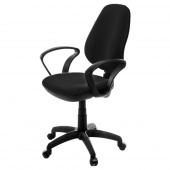 Кресло офисное «Комфорт», с подлокотниками, ткань, черное
