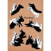 Скетчбук «Театр теней», А5, 40 л, крафт картон Скетчбук «Театр теней», А5, 40 л, крафт картон