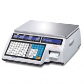 Торговые весы с печатью этикеток CAS CL5000J-15IB (0,04-15 кг), дискретность 2/5 г, со стойкой