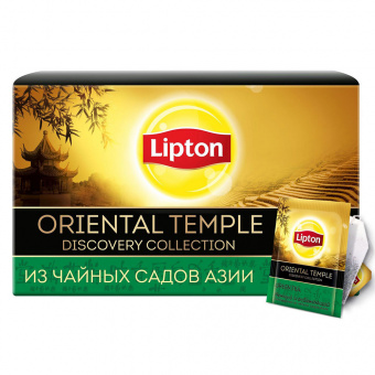 Чай зеленый Lipton «Discovery Green Oriental Temple», 25 пакетиков