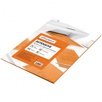 Бумага INTENSIVE, цветная, А4, 80 г/м², 50 л., оранжевая