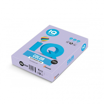 Бумага IQ COLOR, цветная, А4, 80 г/м², 500 л., бледно-лиловая