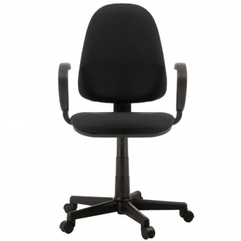 Кресло офисное «Комфорт», с подлокотниками, ткань, черное