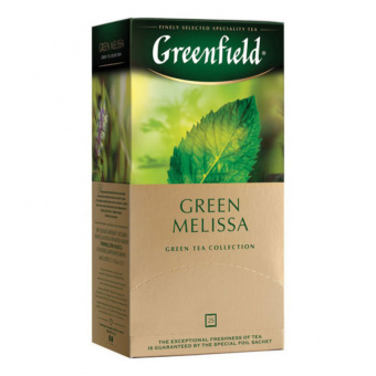 Чай зеленый Greenfield "Green Melissa", 25 пакетиков