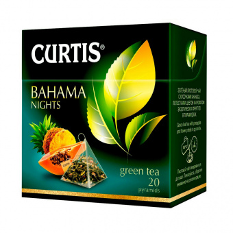 Чай зеленый Curtis "Bahama Nights", 20 пирамидок