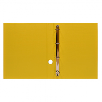 Папка-регистратор на 4 кольца «Century» А4 с покрытием из ПВХ/ПВХ, 35 мм, желтая (РАСПРОДАЖА)