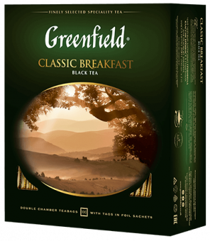 Чай черный Greenfield «Классик Брекфаст», 100 пакетиков