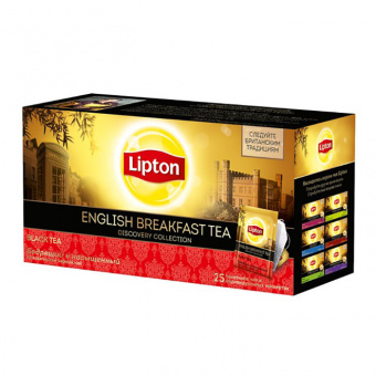 Чай черный Lipton «Discovery English Breakfast», 25 пакетиков