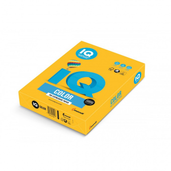 Бумага IQ COLOR, цветная, А4, 80 г/м², 500 л., солнечно-желтая