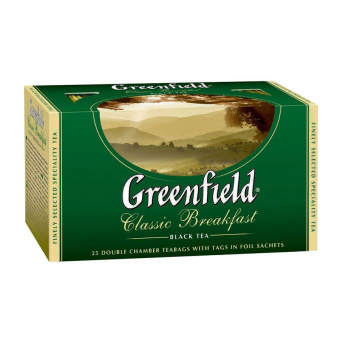 Чай черный Greenfield «Classic Breakfast», 25 пакетиков