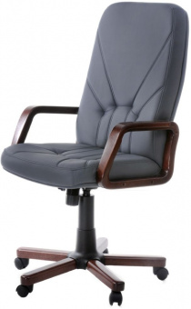 Кресло офисное «Менеджер», ткань, светло-серое