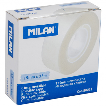 Скотч Milan, 19 мм × 33 м, прозрачный, матовый