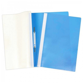 Папка с пластиковым скоросшивателем OfficeSpace, А4, 160 мкм, голубая