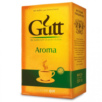 Кофе молотый GUTT «Aroma», натуральный, 250 г, вакуумная упаковка