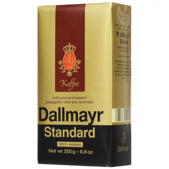 Кофе молотый DALLMAYR «Standard», натуральный, 250 г, вакуумная упаковка