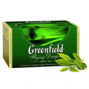Чай зеленый Greenfield «Flying Dragon», 25 пакетиков