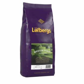 Кофе в зернах LOFBERGS «Medium Roast», 1000 г, мягкая упаковка
