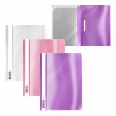 Папка-скоросшиватель пластиковая ErichKrause Glossy Candy, A5+, ассорти (в пакете по 21 шт.)