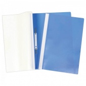 Папка с пластиковым скоросшивателем OfficeSpace, А4, 160 мкм, синяя