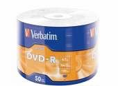 Диск DVD-R 4.7Gb 16х Verbatim DL по 50шт в пленке