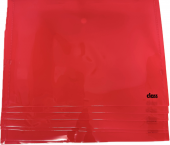 Папка-конверт на кнопке А4 180мкм (330х238мм), непрозрачная, пастельный красный