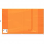 Обложка для дневников и тетрадей Greenwich Line, 210×350 мм, ПВХ, 180 мкм, неон оранжевый