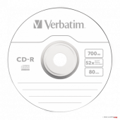 Диск CD-R 700 Mb 52x Vebratim Extra Protection DL, по 50шт в пленке	