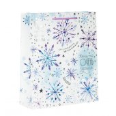 Пакет подарочный «Волшебные снежинки», вертикальный, ламинация с тиснением, 23 × 27 × 8 см Пакет подарочный «Волшебные снежинки», вертикальный, ламинация с тиснением, 23 × 27 × 8 см