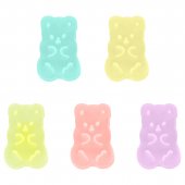 Набор ластиков MESHU "Candy Bear" 5шт., ПВХ, 20*15*9мм