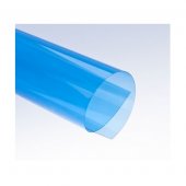 Обложки для переплета пластик А4 прозрач., синие, 200 мкм, US-0.2mm 100шт