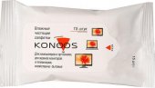 Салфетки чистящие Konoos KSN-15 для ЖК-экранов ноутбуков, смартфонов, КПК, покетпак 15шт.