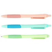 Ручка шарик. автомат синяя  "Darvish" корпус цветной