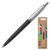 Ручка шариковая PARKER «Jotter Plastic CT», корпус черный, детали нержавеющая сталь, блистер, синяя