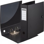 Папка-регистратор А4 80мм Attache на резинке, покрытие полиформ (пластик), цвет черный