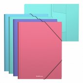 Папка на резинках пластиковая ErichKrause Diagonal Pastel, A4, ассорти
