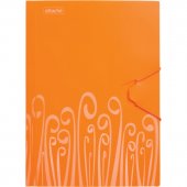Папка на резинках Attache «Fantasy», 20 мм, 450 мкм, оранжевая