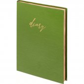 Ежедневник недатированный А5, 136л, 140х200мм Attache, зеленый