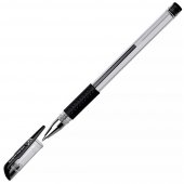 Ручка гелевая , с манжеткой, толщина линии 0,5мм, диаметр шарика 0,7мм, черная Workmate