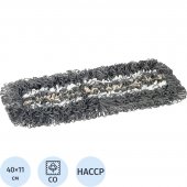 МОП (насадка для швабры) Luscan Professional 40x10см хлопок/микрофибра петельно-пробивной (тафтинг), крепление - карман