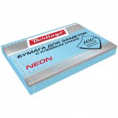 Блок самоклеящийся Berlingo, 76 × 51 мм, 100 л, голубой неон