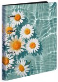 Тетрадь со сменным блоком 80 л. А5, клетка, на кольцах LOREX FLOATING FLOWERS кож/зам