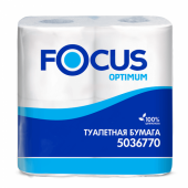 Туалетная бумага Focus «Optimum» 2-слойная, 100% целлюлоза, 4 шт.