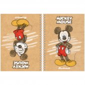 Тетрадь Hatber "Disney. Микки Маус" 80л., А5, клетка на гребне двойная, твердая обложка
